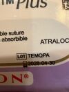 ETHICON VCP936H COATED VICRYL Plus Antibacterial (polyglactin 910) Suture, Prime Reverse Cutting, Absorbable, PS-1 24mm 3/8 Circle, Undyed Brai