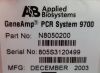APPLIED BIOSYSTEMS 9700 GENEAMP PCR SYSTEM