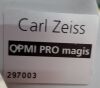 CARL ZEISS INC OPMI PRO MAGIS SURGICAL MICROSCOPE