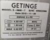 GETINGE S-8666-7 WASHER/DISINFECTOR