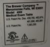 BREWER 4000 EXAM TABLE