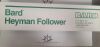 BARD 021100 Heyman Follower Set, Straight Tip, 10 to 24 Fr Box of 8 (X)