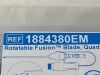 MEDTRONIC 4.3mm Quadcut Straight Rotatable Blade with EM Tracking  1884380EM  Exp.2025-03 to 2025-04  (B6) Rotatable Fusion Blade Quadcut