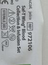 SMITHS MEDICAL Lot of 169 Saf-T Wing Blood Collection & Infusion Set  972106  Exp.2024-08  (R5) Saf-t Wing Blood Collection & Infusion Set