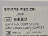 SMITHS MEDICAL Box of 50 Saf-T Holder Device  96002 Exp.2025-09  (R3) Saf-T Holder Device