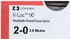 COVIDIEN VLOCM0345 VLOC 90 Absorbable Would Closure Device - 2-0 9'' 23 cm VIOLET (12/Box)