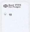BARD 007963 PTFE FELT PLEDGETS 9.5MM X 4.8MM RECTANGLE (10 PER PACKET)