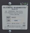 NATUS Olympic Warmette Model 20 56920 Warming Cabinet - 199961 Olympic Warmette Model 20