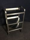 3 Shelf Stainless Cart: