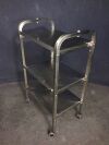 3 Shelf Stainless Cart: