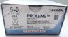 ETHICON 85550H Taper Point, Size 5-0, 24", Blue Monofilament, Needle RB-1, ½ Circle (BOX/36) 2028/09/30 Sutures