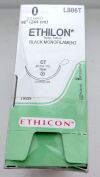 ETHICON L886T ETHILON Nylon Suture, Taper , Non-Absorbable, CT 40mm ½ Circle, Black Monofilament 96" , Size: 0, (Box/24) 2026/07/31 Sutures