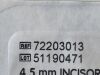 SMITH & NEPHEW Lot of 2 4.5mm Incisor Plus Blade Platinum  72203013 Exp.2029-01  (V28) 4.5mm Incisor Plus Blade Platinum