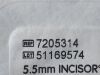 SMITH & NEPHEW Lot of 2 5.5mm Incisor Blade  7205314 Exp.2028-09  (V28) 5.5mm Incisor Blade