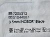 SMITH & NEPHEW Lot of 2 3.5mm Incisor Blade  7205312 Exp.2027-07  (V28) 3.5mm Incisor Blade