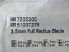 SMITH & NEPHEW Lot of 2 3.5mm Full Radius Blade  7205305  Exp.2027-06  (V28) 3.5mm Full Radius Blade