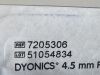SMITH & NEPHEW 4.5mm Full Radius Blade  7205306  Exp.2027-08  (V28) 4.5mm Full Radius Blade