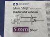 COVIDIEN Mini Step 5mm Cannula & Dilator w/Sleeve, Short  MS100705  Exp.2024-12  (B8) Mini Step Dilator