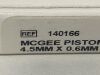 GYRUS ACMI Mcgee Piston Slim  140166  Exp.2024-12 (B7) Mcgee Piston Slim