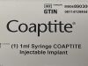 BOSTON SCIENTIFIC Coaptite Implant 1 Ml Syringe  M0068903000 Exp.2025-02  (B7/V2) Coaptite