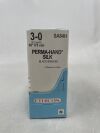 ETHICON SA84H PERMAHAND Silk Suture, SUTUPAK Pre-Cut Sutures, Non-Absorbable, Black Braided 10-30" = 75cm, Size: 3-0