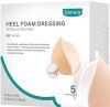 WINNER MEDICAL 101 071 Dimora Heel Foam Dressing, Non-Adhesive Hydrophilic Pads, Highly Absorbent 5.5 x 4 in Pack of 5