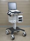 GE Logiq E Portable Ultrasound Machine 5419804 W/ Rolling Isolation Cart - 200820 Monitor