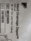 MERIT MEDICAL Lot of 18 Drainage Depot 600ml, 24" Flex Tubing  MDD600  Exp.2027-08  (M45) Drainage Depot 600mL