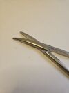 JARIT 103-222 Mayo Scissor, Blunt, Curved, Carbide Edge, 3/4"
