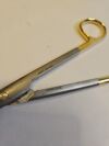 JARIT 103-222 Mayo Scissor, Blunt, Curved, Carbide Edge, 3/4"