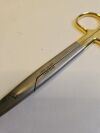 JARIT 103-220 Mayo Scissors, Blunt, Straight, Carbide Edge,  3/4"