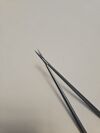 CODMAN 80-1524 Bayonet Scissors, Straight, Fine Tip, Titanium, .4mm