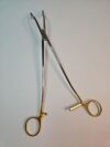 PILLING 84-1031 Kaiser Ring Forceps, Curved Jaw, 3/8"