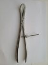JARIT 225-136 Bone Reduction Forceps, Speed Lock, Curved Jaw, 1/4"