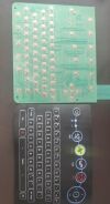 GE HEALTHCARE 2066261-041 Keypad with membrane ECG Button Film ECG unit