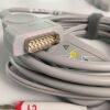 GE HEALTHCARE 2104726-001 ECG Value Cable 10-Lead Cable  LDWR AHA ECG unit