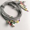 GE HEALTHCARE 2104724-002 Leadwire Set, Gold, Base 10, Banana, IEC, 102 cm,40 in ECG unit