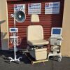 MIDMARK RITTER Medical Exam Chair Ritter Midmark Power Model 411 with New Cream Upholstery Exam Chair
