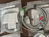 GE HEALTHCARE 5831398 ECG 3 Lead Cable Undetachable, Grabber, AHA, 4.7m 15ft  ECG unit