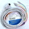 NIHON KOHDEN BJ-753P  6-Pin, Three Lead ECG Patient Cable  Bedside Monitor