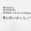 SMITH & NEPHEW REF 7206010 DYONICS® 5.5 mm Full Radius BONECUTTER Blade ,EXP 2023/02