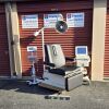 HILL LABS Exam Chair Table Hill HA90W w New Black Upholstery & Tan Base Exam Table