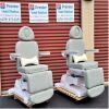 HILL LABS Exam Chair Table Hill HA90W w New Black Upholstery & Tan Base Exam Table