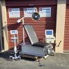 CLINTON Exam Chair Table  w Stir Ups  & New Black Upholstery Exam Table