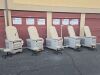 CLINTON Exam Chair Table  w Stir Ups  & New Black Upholstery Exam Table