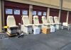 UMF MEDICAL Medical Exam Chair Table Umf 5005 Bariatric w New Graphite Upholstery Exam Table
