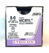 ETHICON J548G 8-0 COATED VICRYL VIOLET 1X12" TG140-8 DOUBLE ARMED