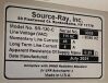 SOURCE RAY SR-130 Portable X-Ray