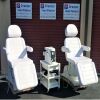 UMF MEDICAL Medical Exam Chair Table Power UMF 4011 with New Graphite Upholstery Exam Table