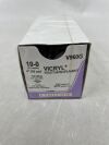 ETHICON V960G Vicryl Absorbable Monofilament Polyglactin 910 Suture, Size 10-0, 4 in. Length, CS140-6 Needle